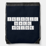 Periodic
 Table
 Writer  Drawstring Backpack