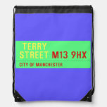  terry Street  Drawstring Backpack