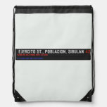  Ejercito st., poblacion, sibulan  Drawstring Backpack