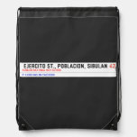  Ejercito st., poblacion, sibulan  Drawstring Backpack