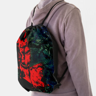 Drawstring Backpack abstract recycle plastic