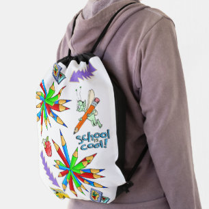 Drawstring Backpack Back to School is Cool