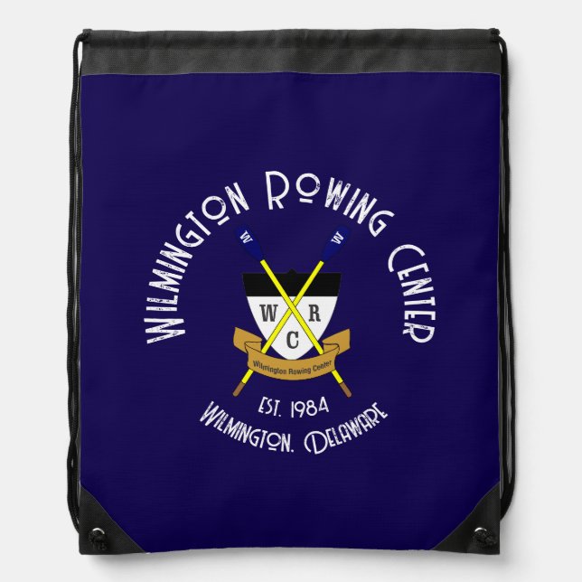 Drawstring Backpack Blue (Front)