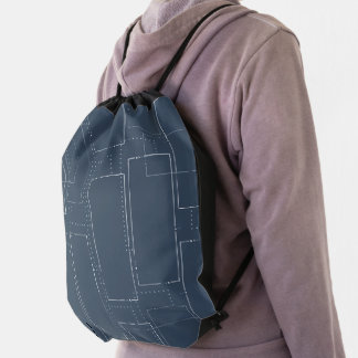 Drawstring Backpack -Blueprint