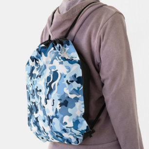 Drawstring Backpack Camo Print
