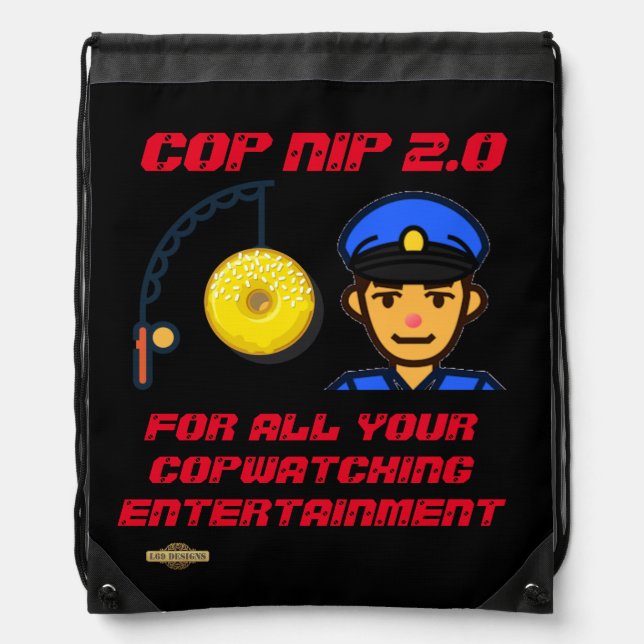 drawstring backpack  "COP NIP 2.0" (Front)