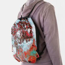 Drawstring Backpack – Corrosion Pulse