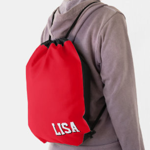 Drawstring Backpack-Custom Name Bag