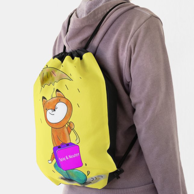 Drawstring Backpack Feline Cat Spay Neuter (Insitu)