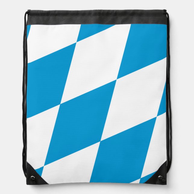 Drawstring backpack - Flag of Bavaria (Front)