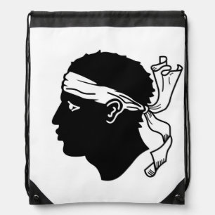 Drawstring backpack - Flag of Corsica