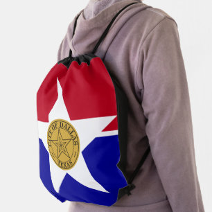Drawstring backpack - Flag of Dallas