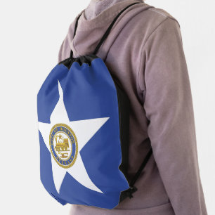 Drawstring backpack - Flag of Houston