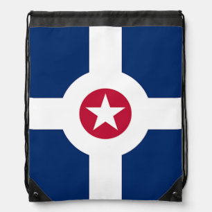 Drawstring backpack - Flag of Indianapolis
