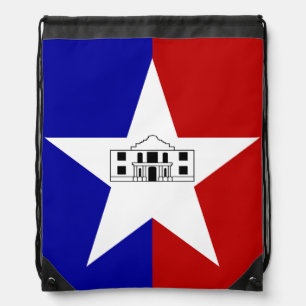 Drawstring backpack - Flag of San Antonio