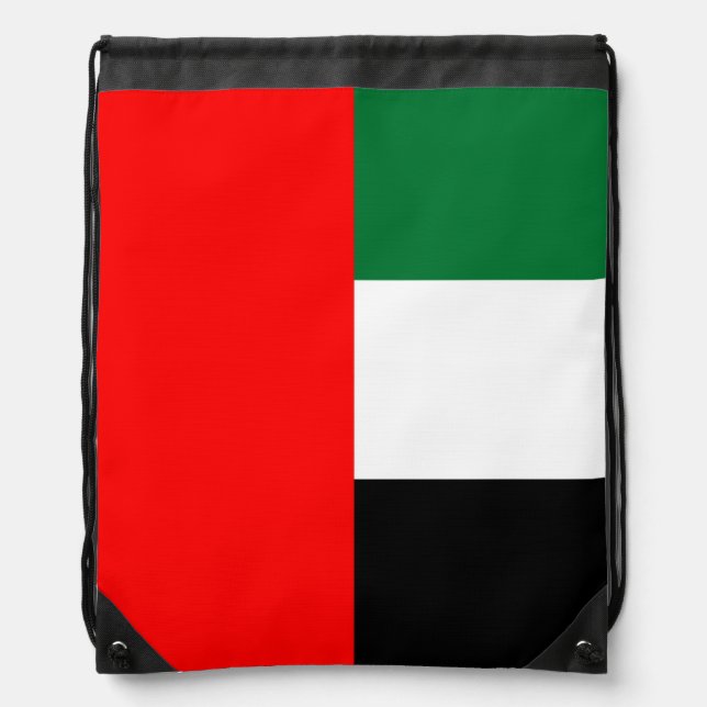 Drawstring backpack - Flag of UAE (Front)
