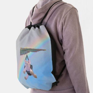 Drawstring Backpack - Flying Pig