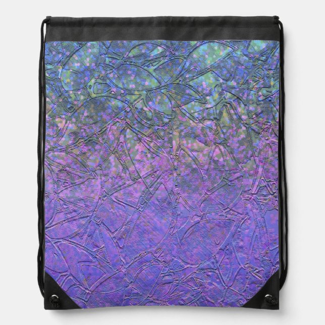 Drawstring Backpack Grunge Relief Background (Front)