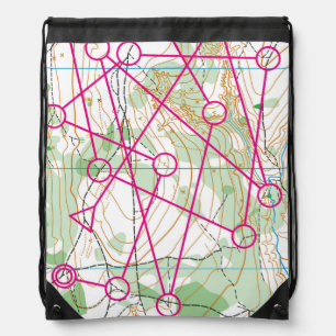 Drawstring Backpack - Orienteering course