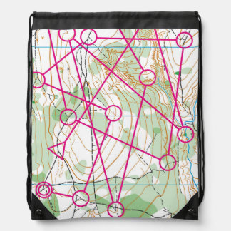 Drawstring Backpack - Orienteering course