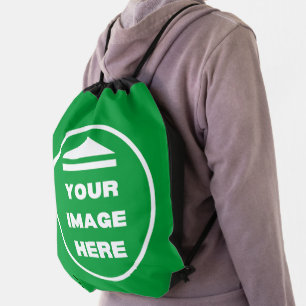 Drawstring Backpack -Personalized - Add Image/Text