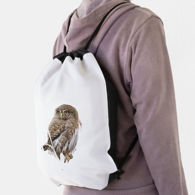 DRAWSTRING BACKPACK - PYGMY OWL (Insitu)