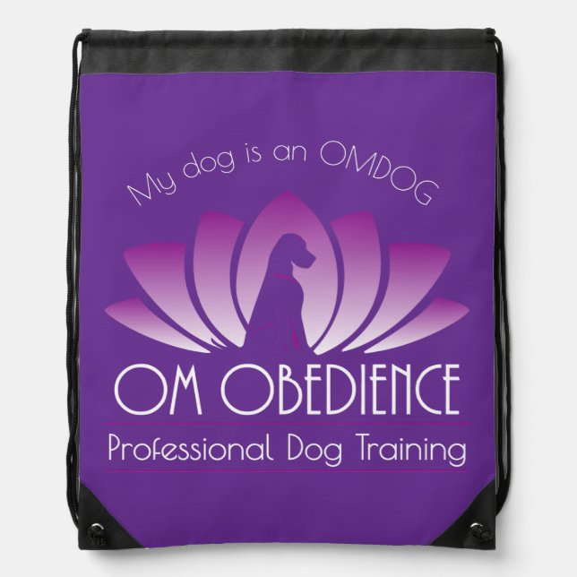 Drawstring Backpack (Royal Purple) (Front)