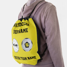 Drawstring backpack soccer bag sport Soccer ball