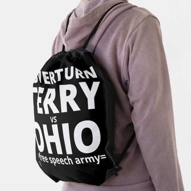 drawstring backpack  "TERRY vs OHIO" (Insitu)