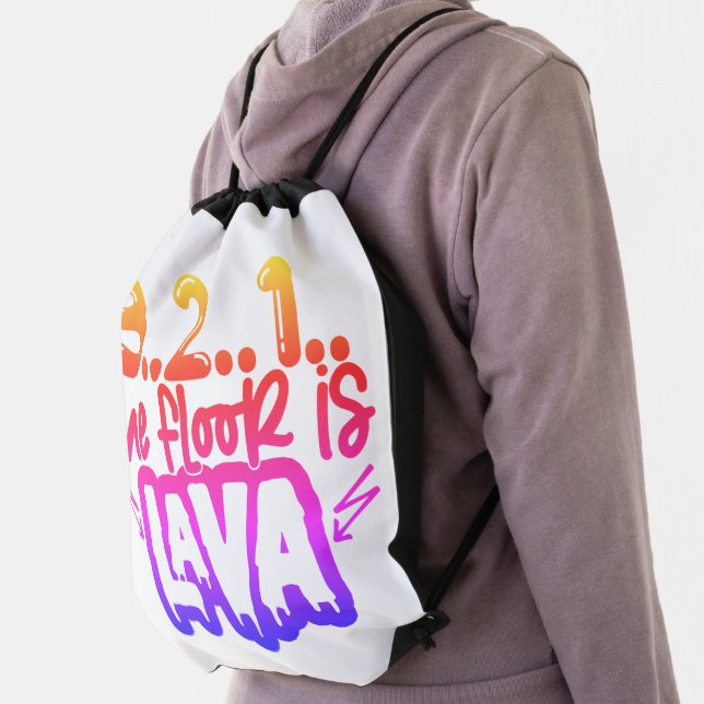 Drawstring Backpack The Floor is Lava (Insitu)