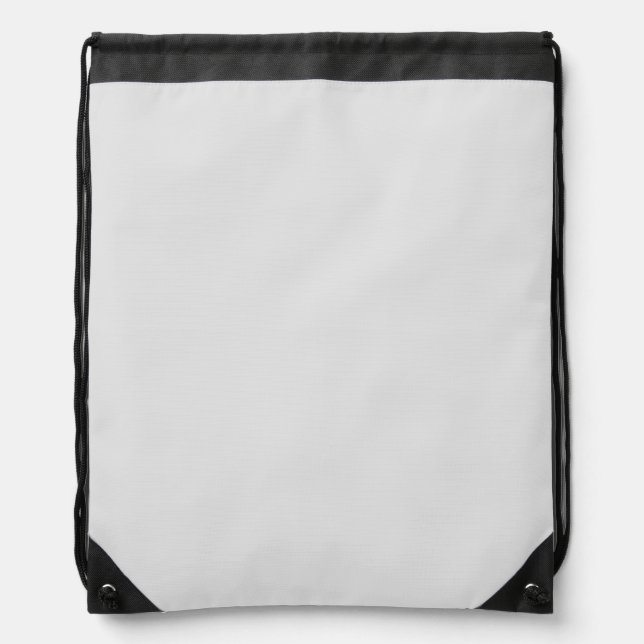 Drawstring Backpack | White Front | Minimalist Sty (Front)