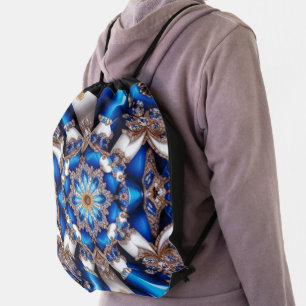 Drawstring backpack with Argentinian Colors