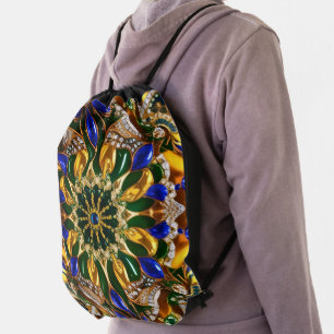Drawstring backpack with Brazil Colors