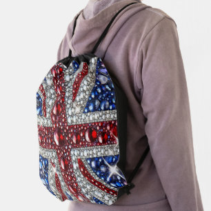 Drawstring backpack with British Colors