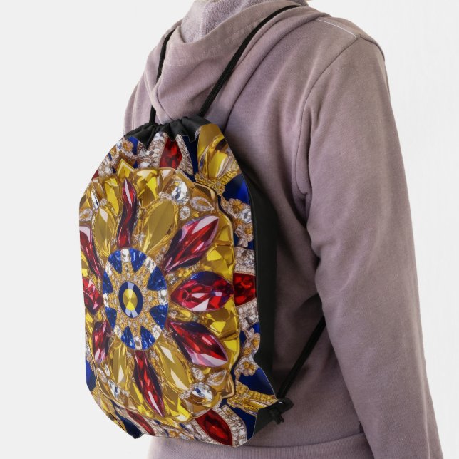 Drawstring backpack with Colombia Colors (Insitu)