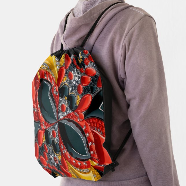 Drawstring backpack with Germany Colors (Insitu)