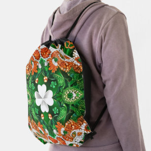 Drawstring backpack with Ireland Colors