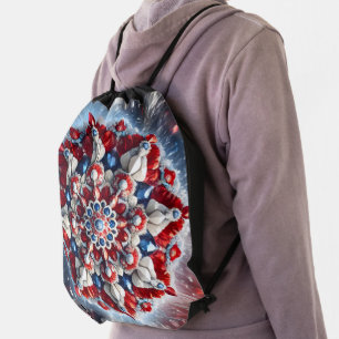 Drawstring backpack with Norwegian Colors