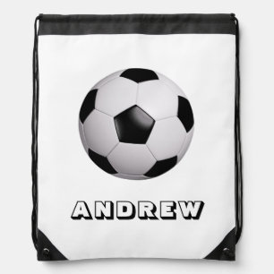 Drawstring bag Football with Personalized Name