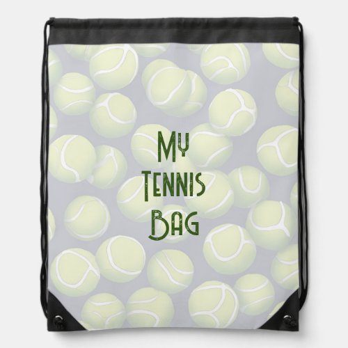 Drawstring Bag for Tennis Enthusiasts