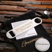 Drawstring Bag with Engraved Speed Bottle Opener (Front)