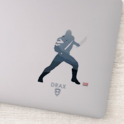 Drax Heroic Silhouette Sticker