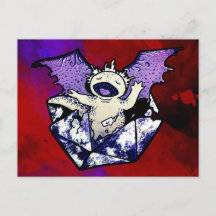 Draxolotyl Hatchling Postcard