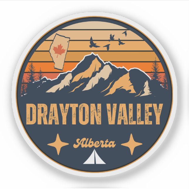 Drayton Valley, Alberta Sticker (Front)