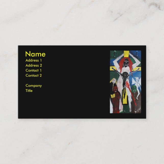 DREAD AS RED HEAD JESUS BUSINESS CARD (Front)