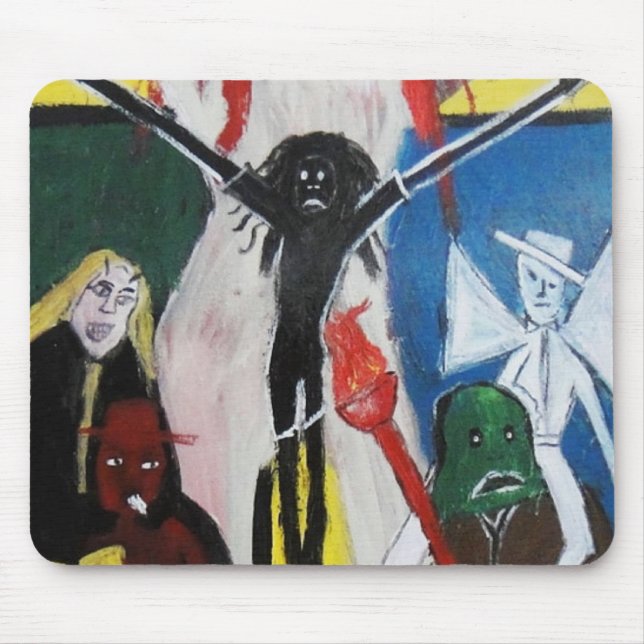 DREAD AS RED HEAD JESUS MOUSE PAD (Front)