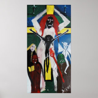 DREAD AS RED HEAD JESUS POSTER