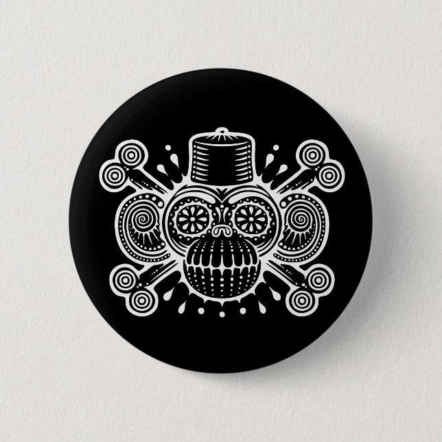 Dread Fezbeard Pinback Button (Front)