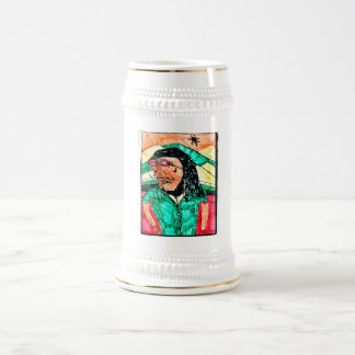 Dread Profile Drawing Beer Stein