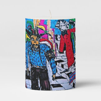 DREAD RED ROBE PILLAR CANDLE